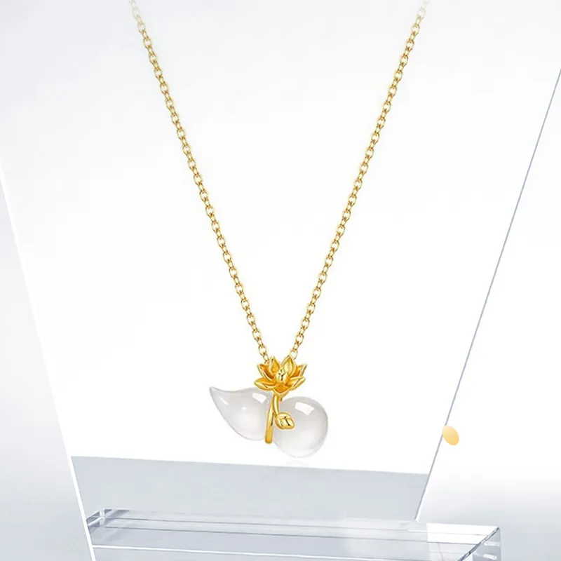 GIFU Chalcedony Jade Necklaces Women's-2