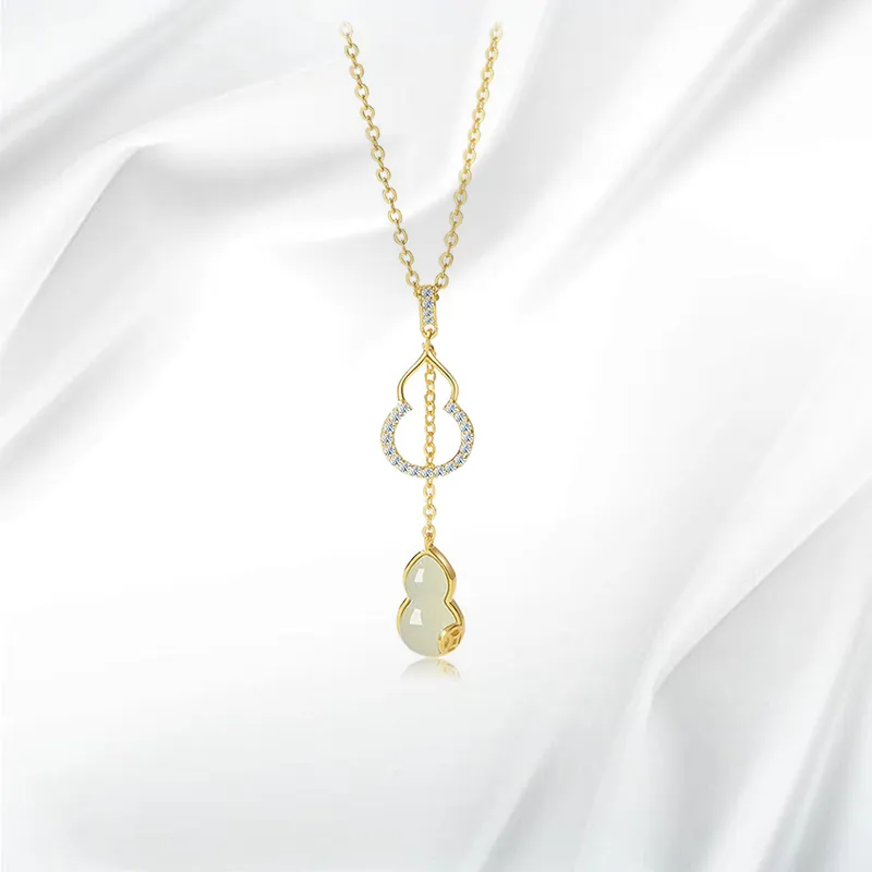 GIFU Colored Glaze Jade Necklaces Women's-2