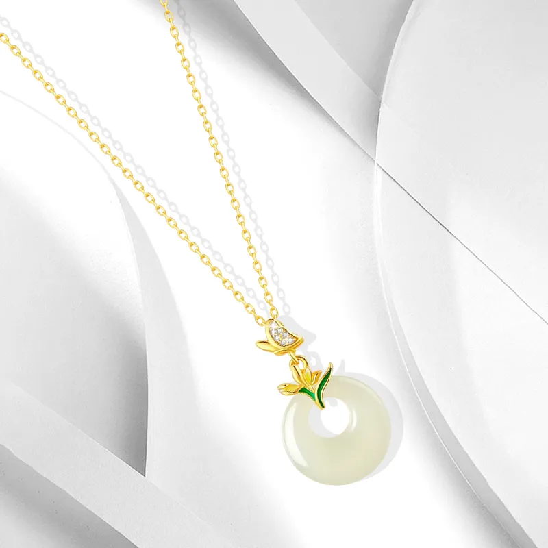 Muyan Chalcedony Necklaces Women's-1