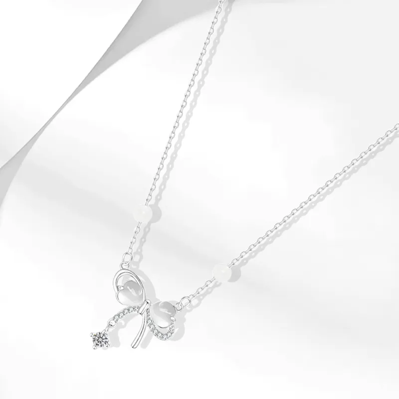 Muyan White Jade Bodhi Necklaces Women's-2