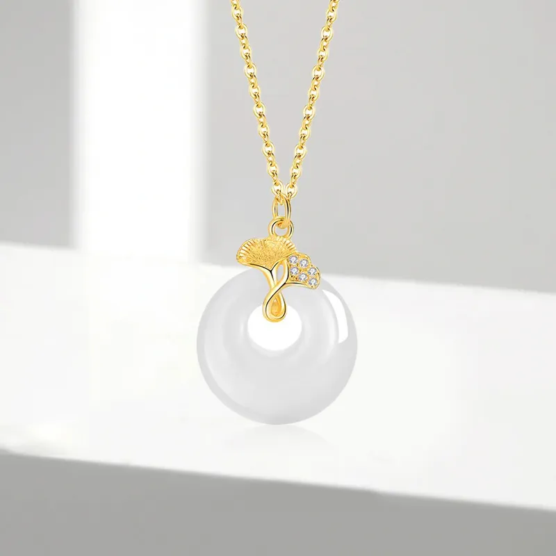 GIFU Chalcedony Jade Necklaces Women's-1