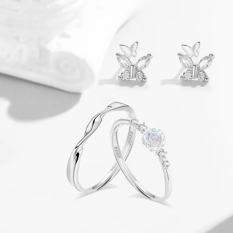 GIFU 999 Fine Silver Stud Earrings Unisex-1