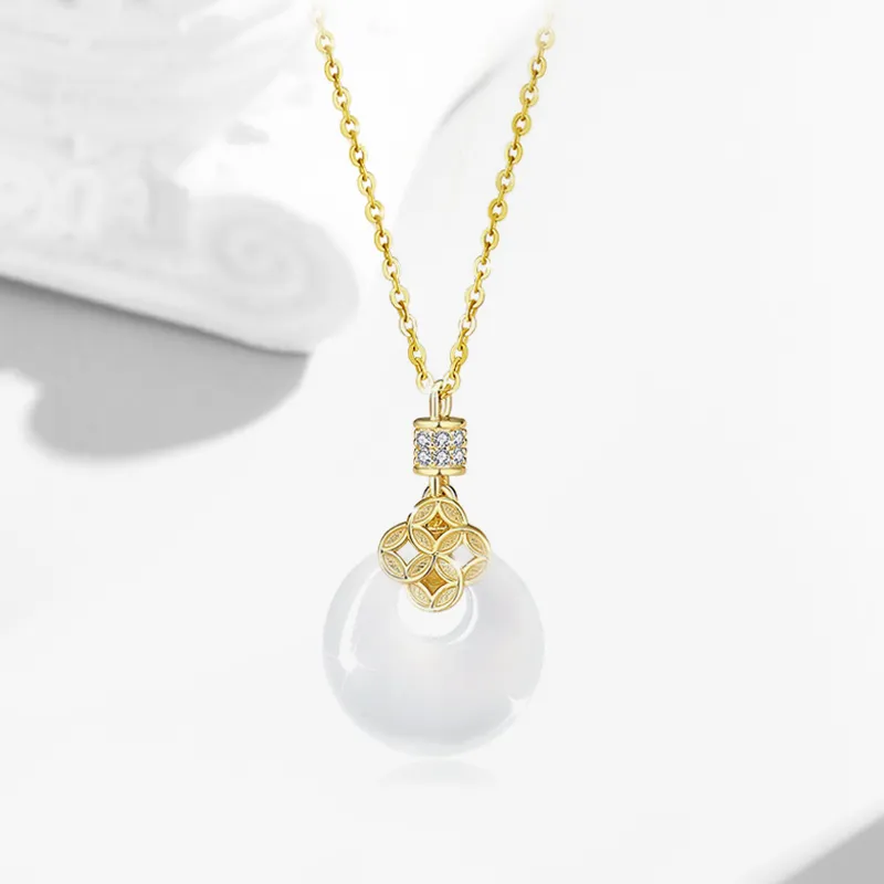 GIFU Chalcedony Jade Necklaces Women's-1