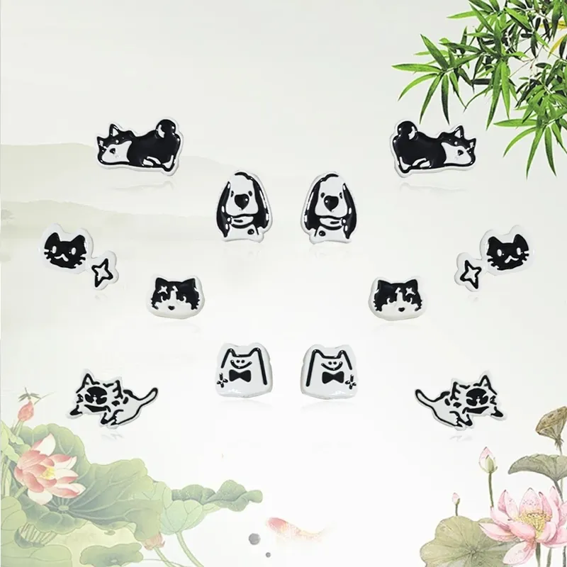 GIFU Alloy Stud Earrings Women's-2