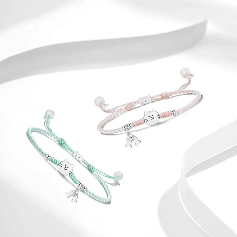 Muyan Alloy Kitten Fish Bracelet Unisex-3