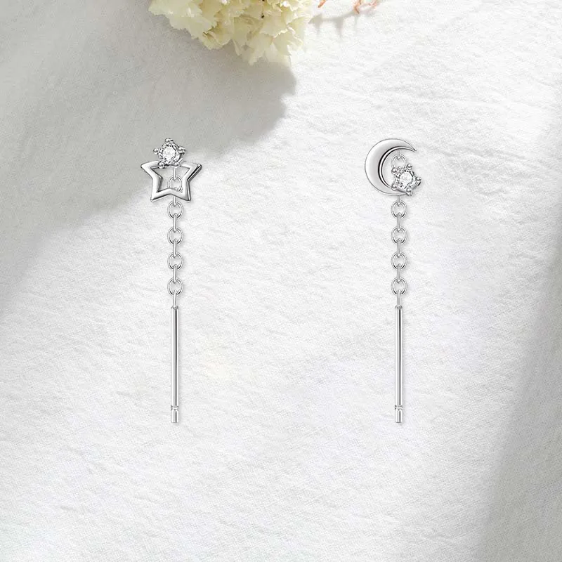 GIFU S999 Fine Silver Drop Earrings Women's-3