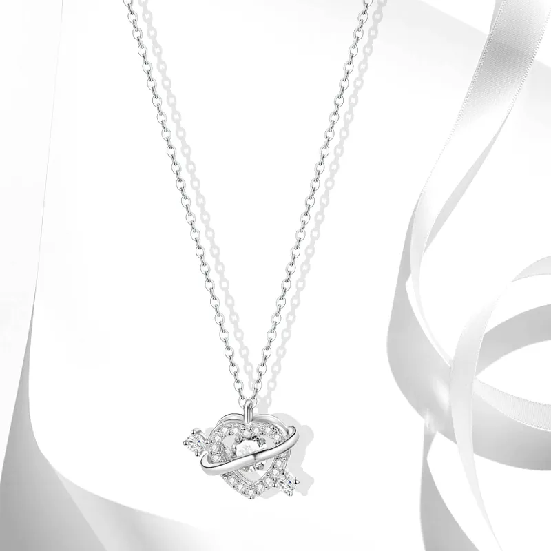 Muyan Alloy One Arrow Through The Heart Necklace Women's-2