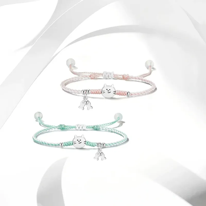 Muyan Alloy Kitten Fish Bracelet Unisex-4