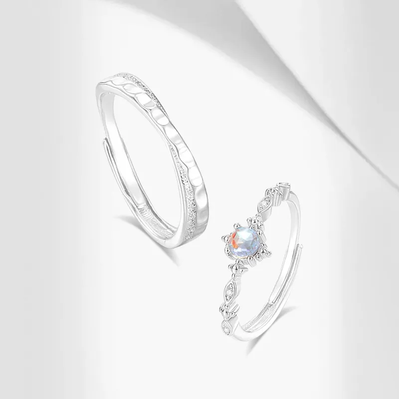 Muyan Colored Glaze Rings Unisex-1