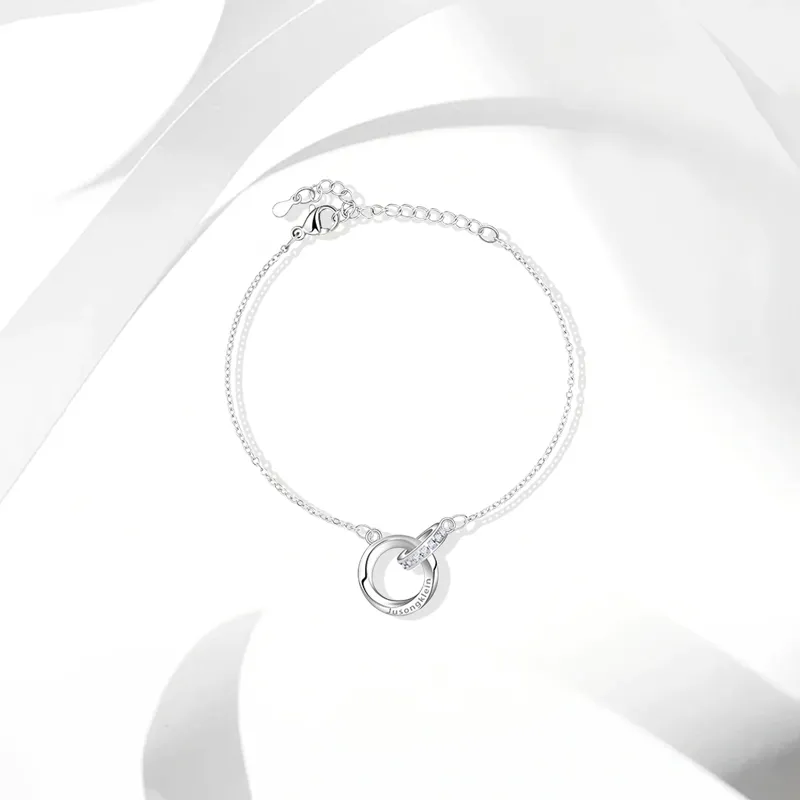 Muyan Alloy Mobius Double Loop Bracelet Women's-2