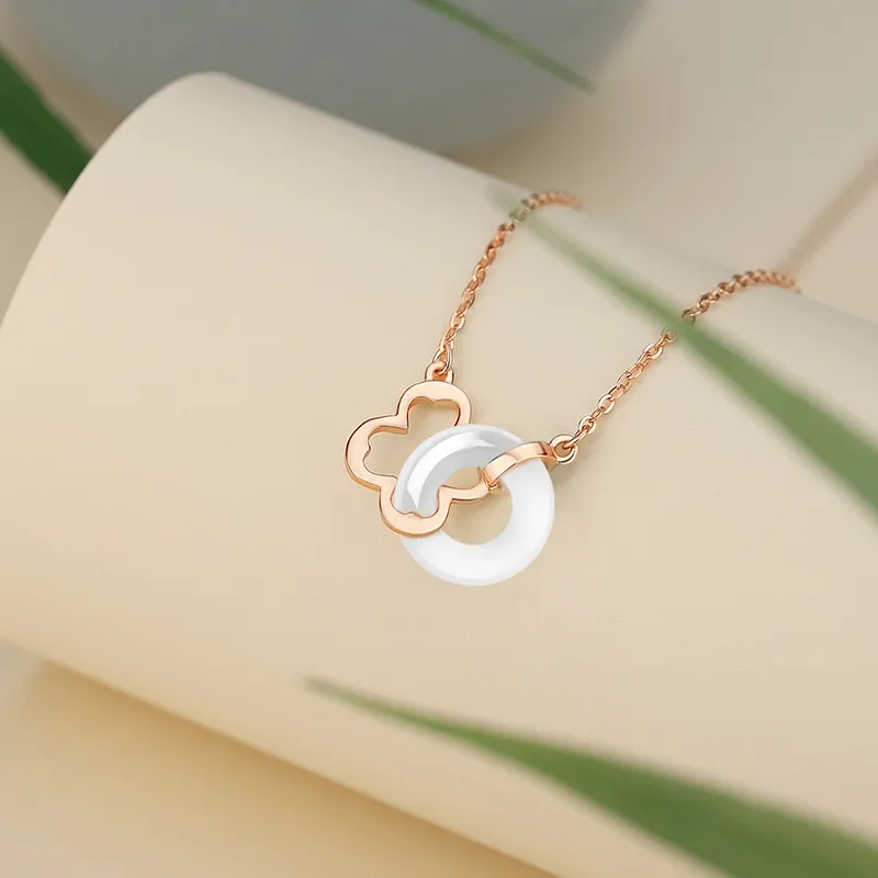 GIFU Chalcedony Jade Necklaces Women's-2