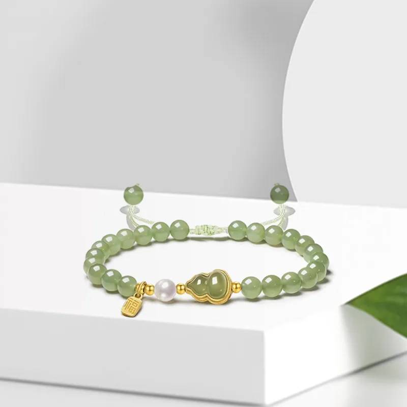 GIFU Colored Glaze Jade Necklaces Women's-1