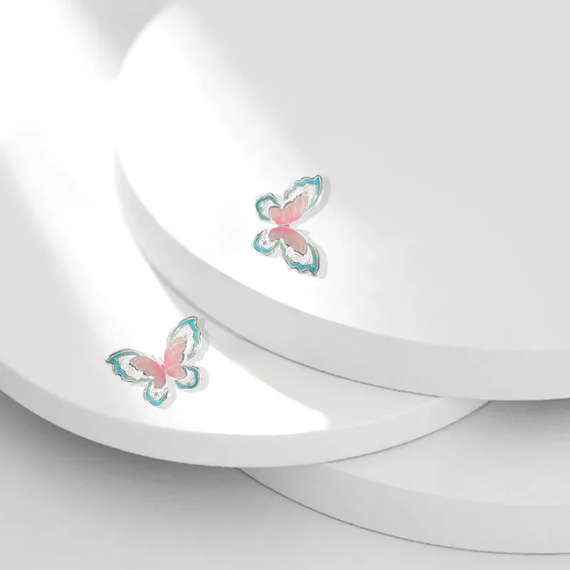 Muyan Alloy Zhuang Zhou Dream Butterfly Earrings Women's-2