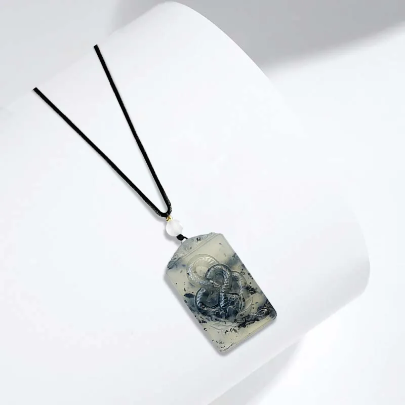 GIFU Serpentine Jade Necklaces Unisex-2