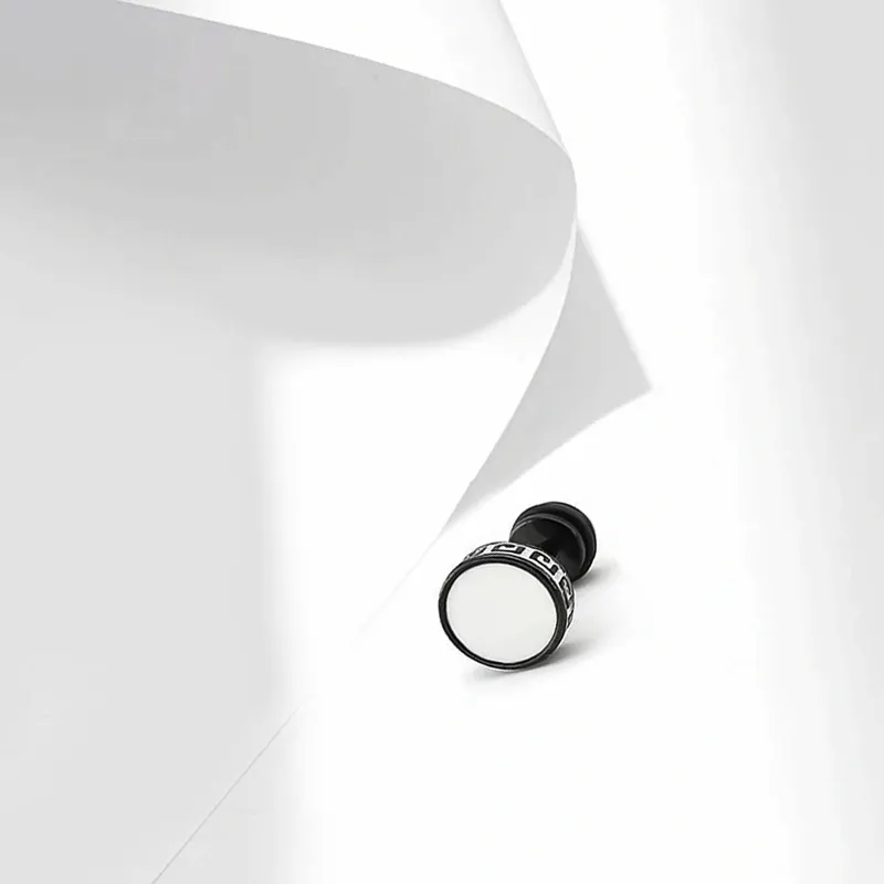 Muyan Titanium Steel Stud Earrings Unisex-1