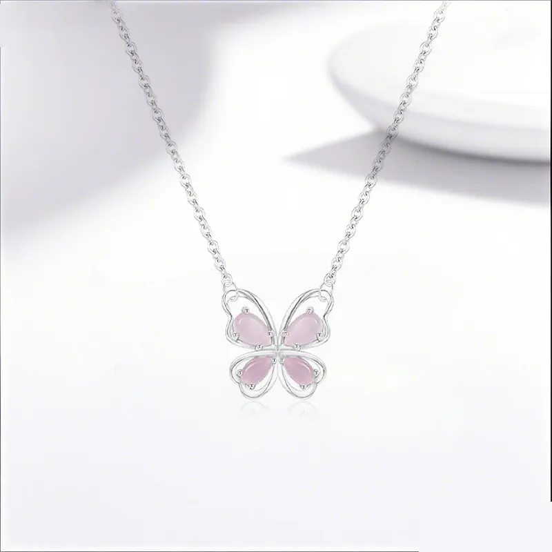 GIFU Glass Cat Eye Necklaces Women's-1