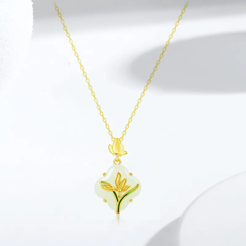 GIFU Serpentine Jade Necklaces Women's-1