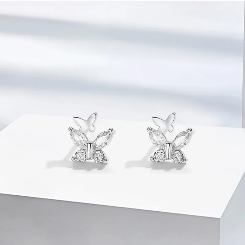 GIFU Sterling Silver Stud Earrings Unisex-3