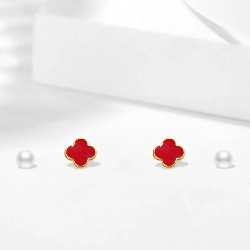 GIFU S925 Silver Stud Earrings Women's-2