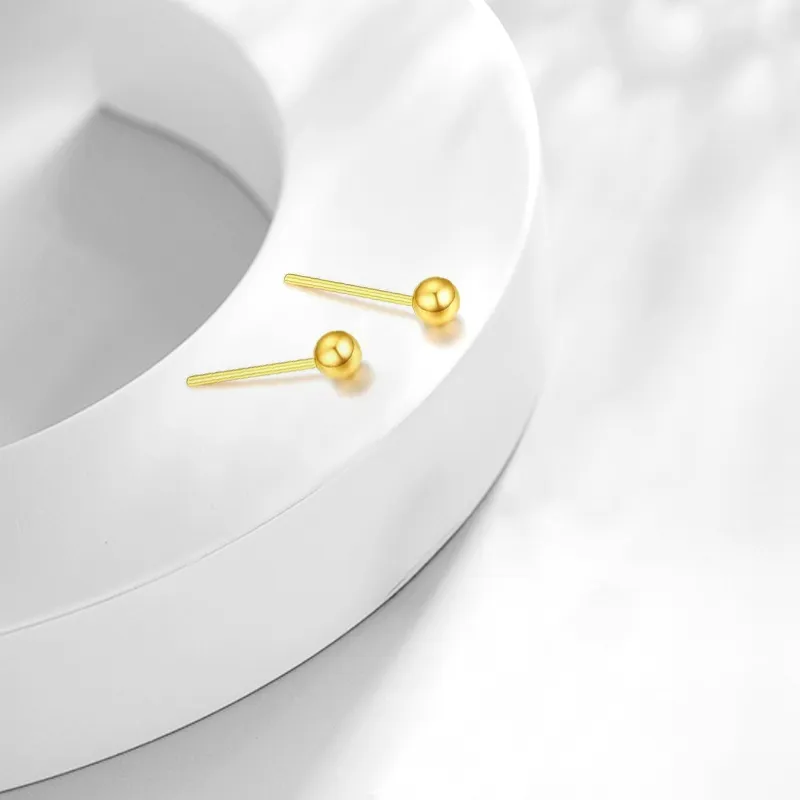 Muyan S999 Fine Silver Stud Earrings Women's-2