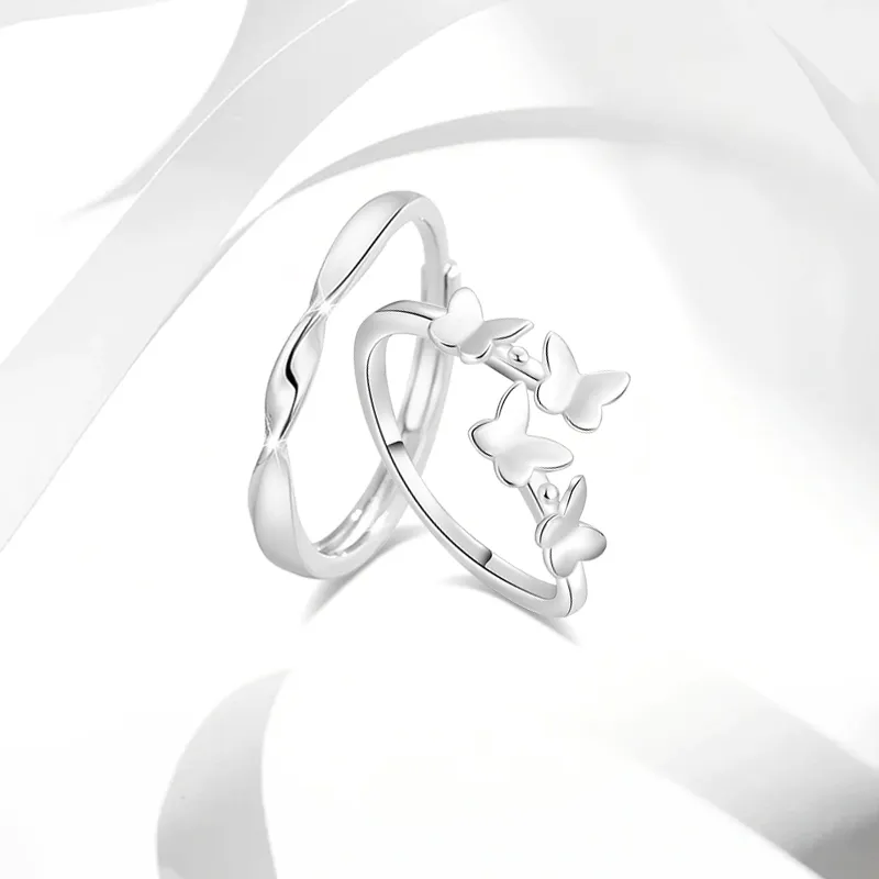 Muyan S999 Fine Silver Rings Unisex-2