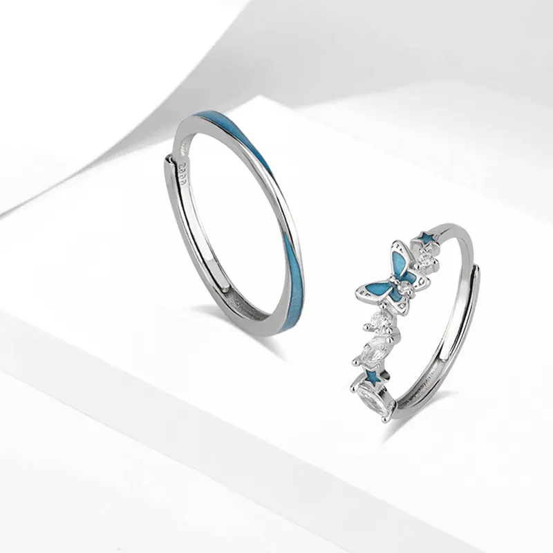 Muyan S999 Fine Silver Rings Unisex-1