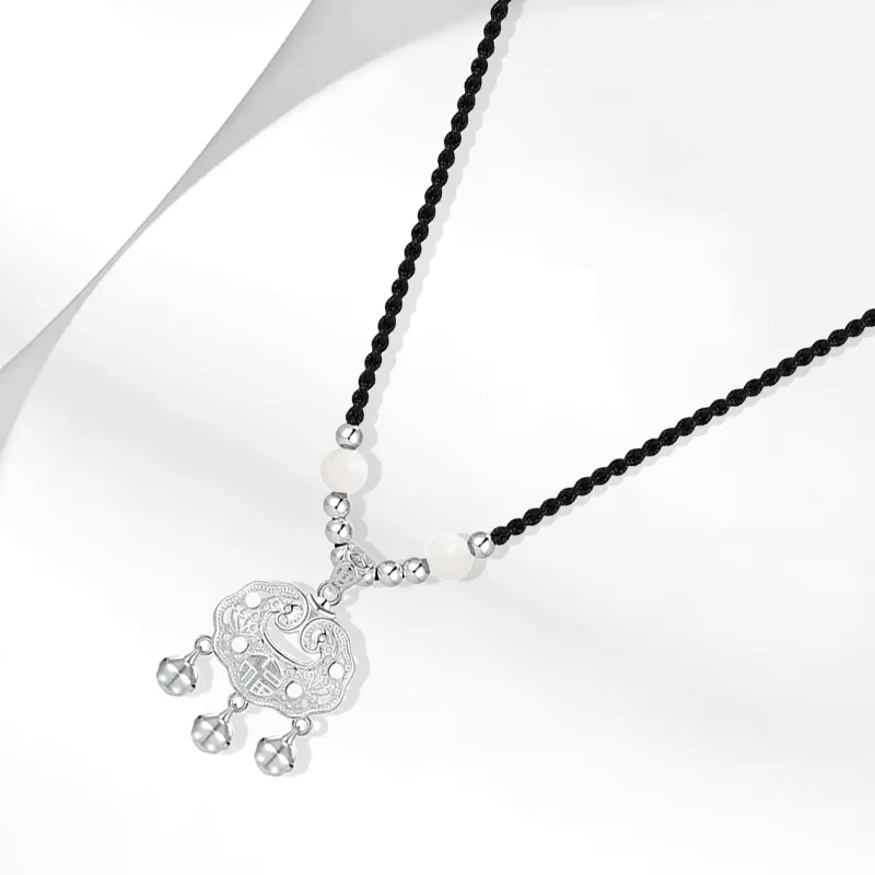 Muyan White Jade Bodhi Necklaces Unisex-2