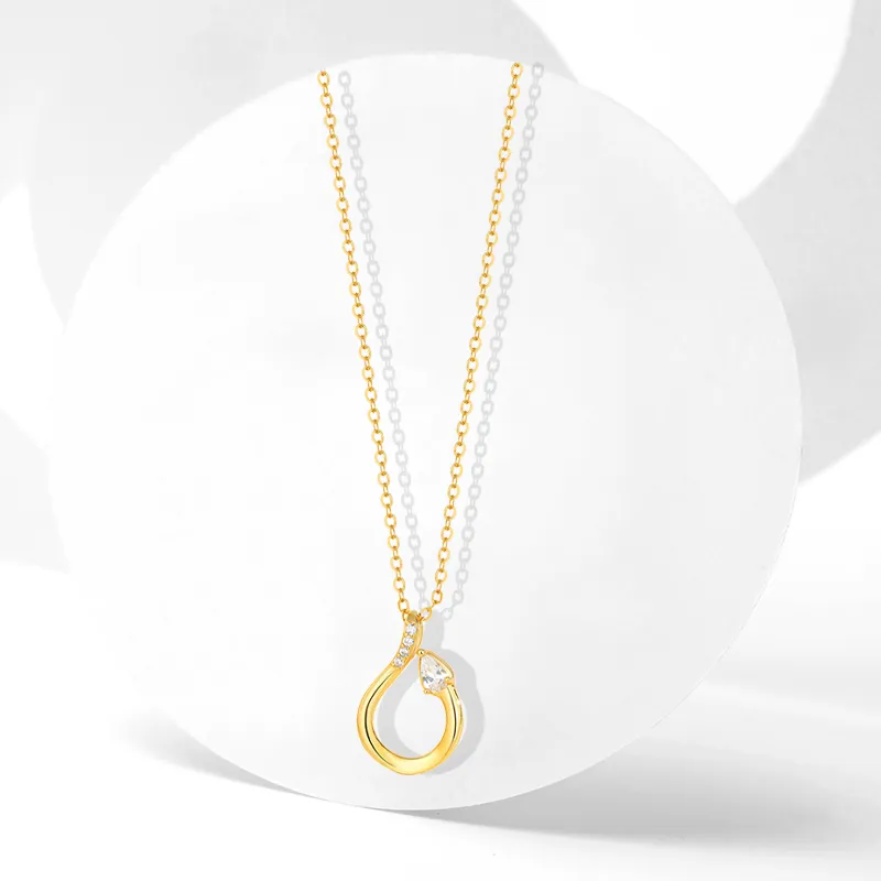 Muyan S925 Silver Snake Shaped Necklace Women's-2