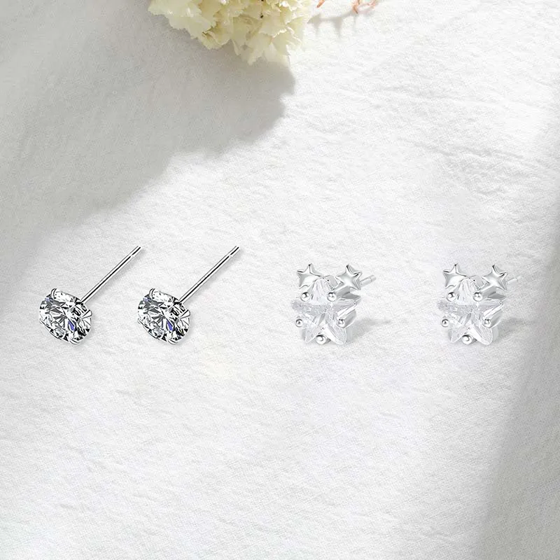 GIFU S999 Fine Silver Stud Earrings Women's-4