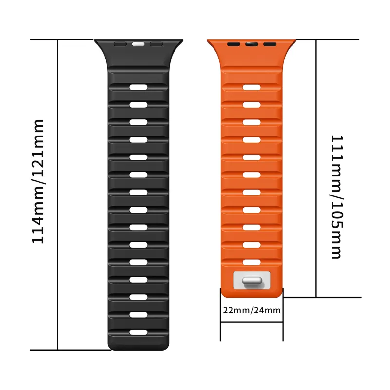 SOOPSORI Watch Band Apple Compatibility Silicone Material-5