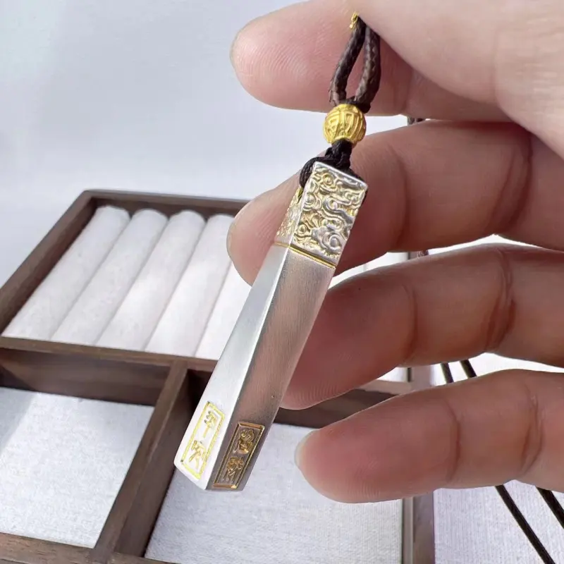 LIUXIN 999 Fine Silver Pendants Unisex-5