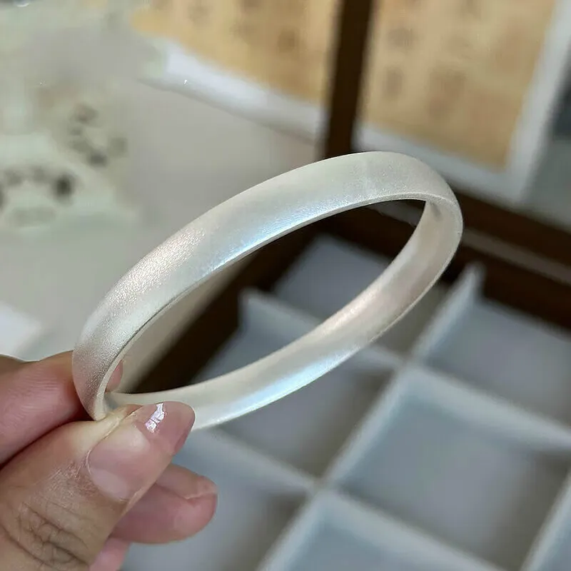 LIUXIN 999 Fine Silver Bangles Women's-4