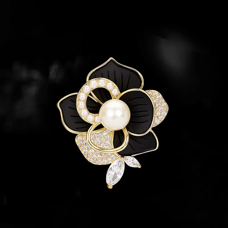 HMZ Faux Pearl Brooches Women's-1