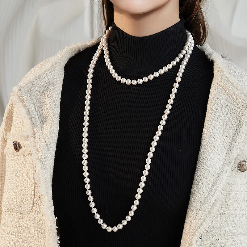 HMZ Faux Pearl Necklaces Women's-2