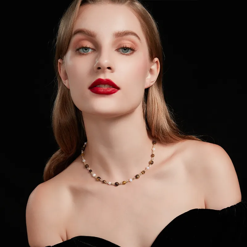 HMZ Freshwater Pearl Necklaces Women's-3