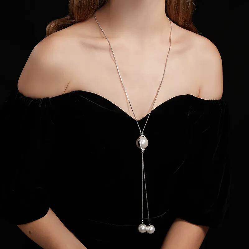 HMZ Faux Pearl Necklaces Women's-1