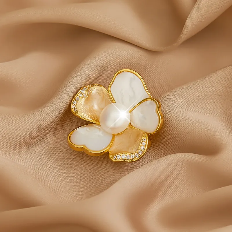 HMZ Faux Pearl Brooches Women's-1