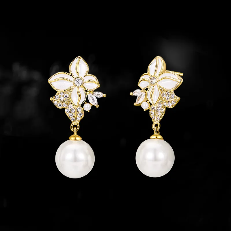 HMZ Copper Alloy Earrings Women's-1