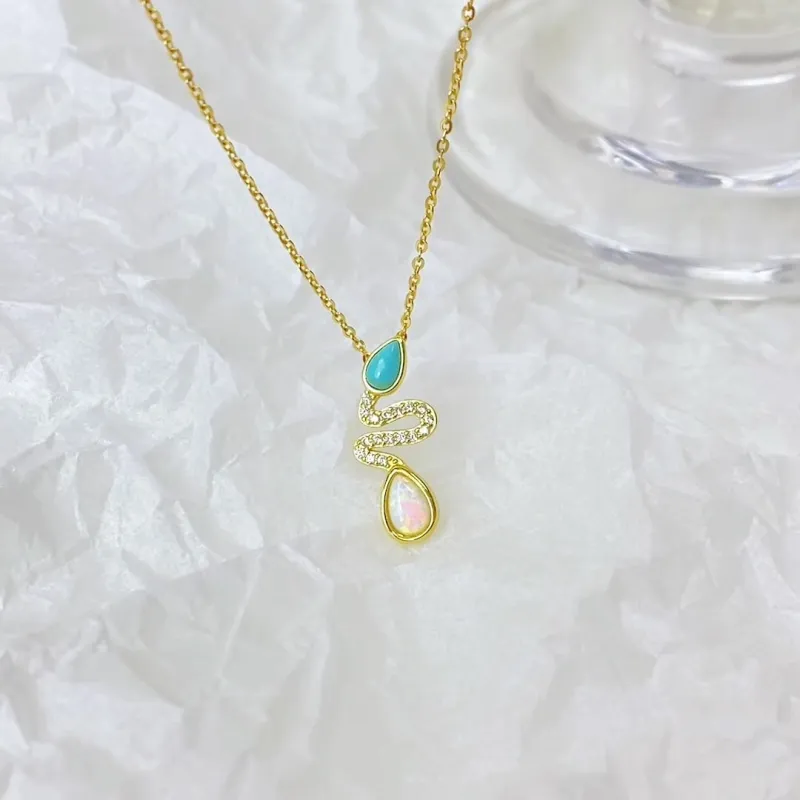 HMZ S925 Silver Necklaces Women's-3