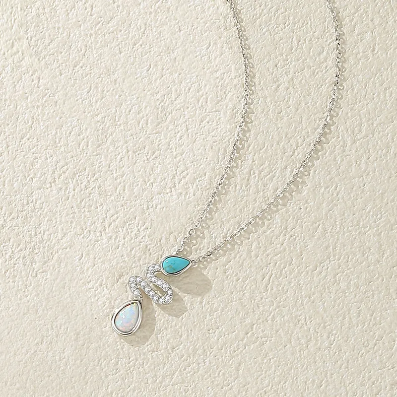 HMZ S925 Silver Necklaces Women's-1