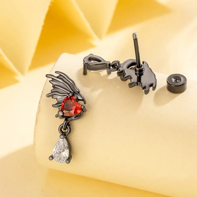 HMZ Titanium Steel Earrings Unisex-2