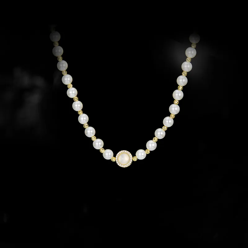HMZ Faux Pearl Necklaces Women's-2