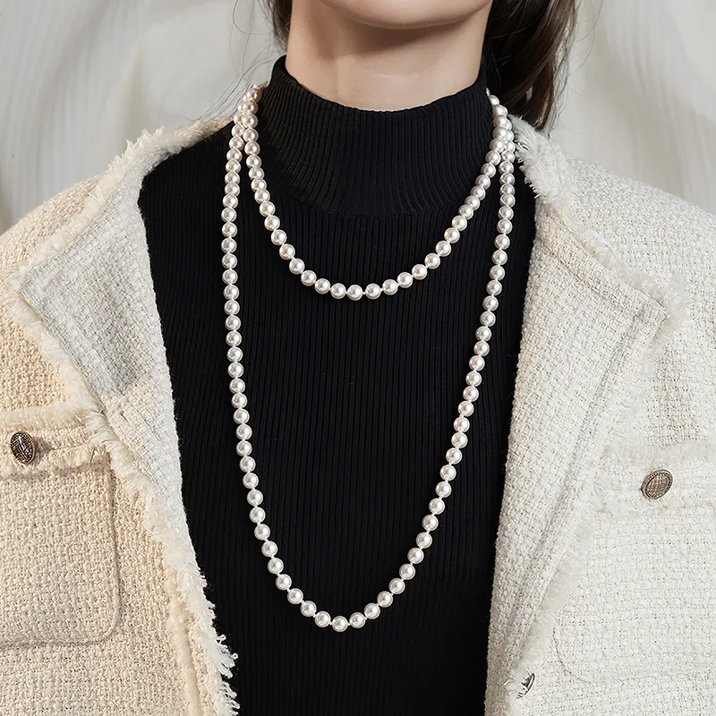 HMZ Faux Pearl Necklaces Women's-3