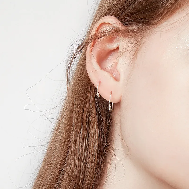 HMZ Sterling Silver Earrings Unisex-3