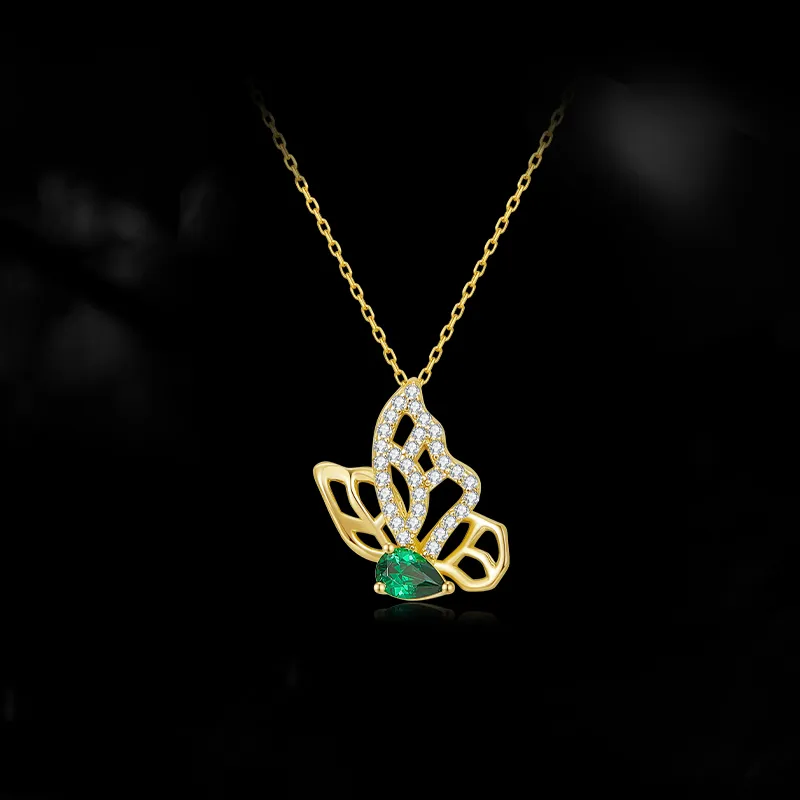 HMZ S925 Silver Necklaces Women's-1