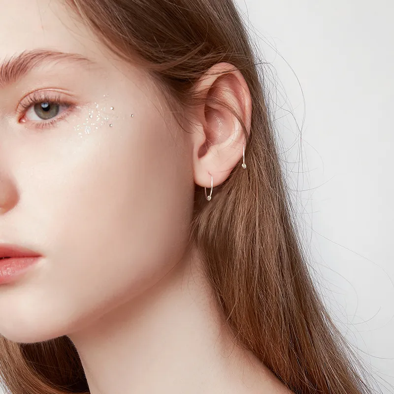 HMZ Sterling Silver Earrings Unisex-1