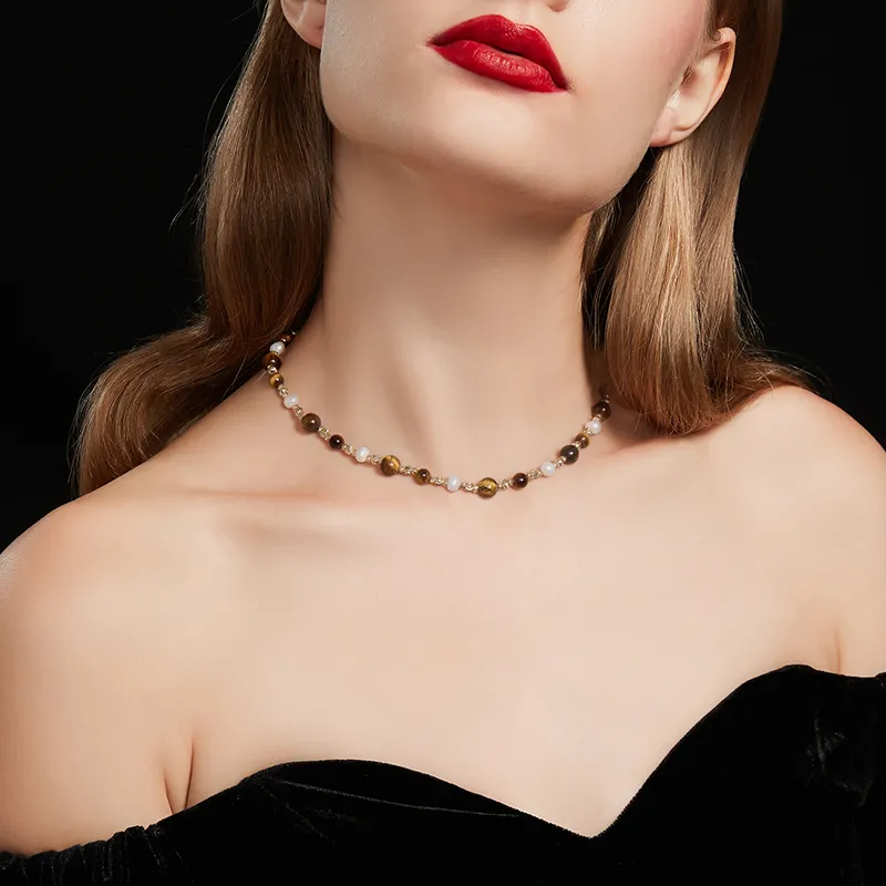 HMZ Freshwater Pearl Necklaces Women's-4