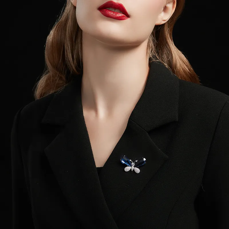 HMZ Brooches Women's Blue-1