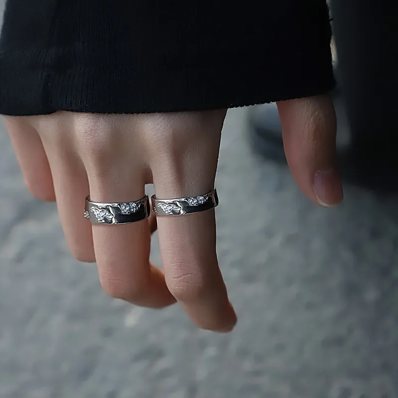 Disney Mickey Series S925 Silver Rings Unisex-9