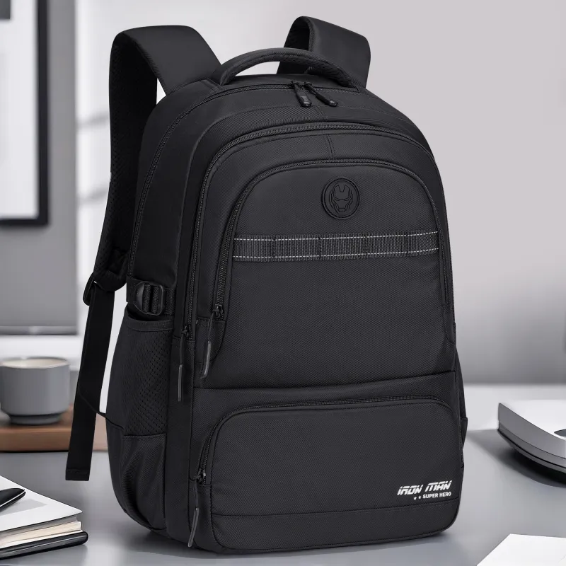 Disney MARVEL Collaboration Iron Man Series Water Repellent Fabric Backpack Regular Men's Black-4